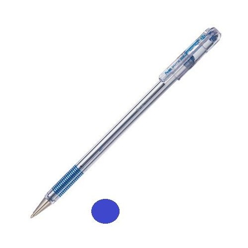 1-BOLIGRAF TRANSP.SUPER B BK77 BLAU