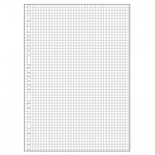 50-FULLS RECANVI A4 3001 QUADR.4MM BLAN
