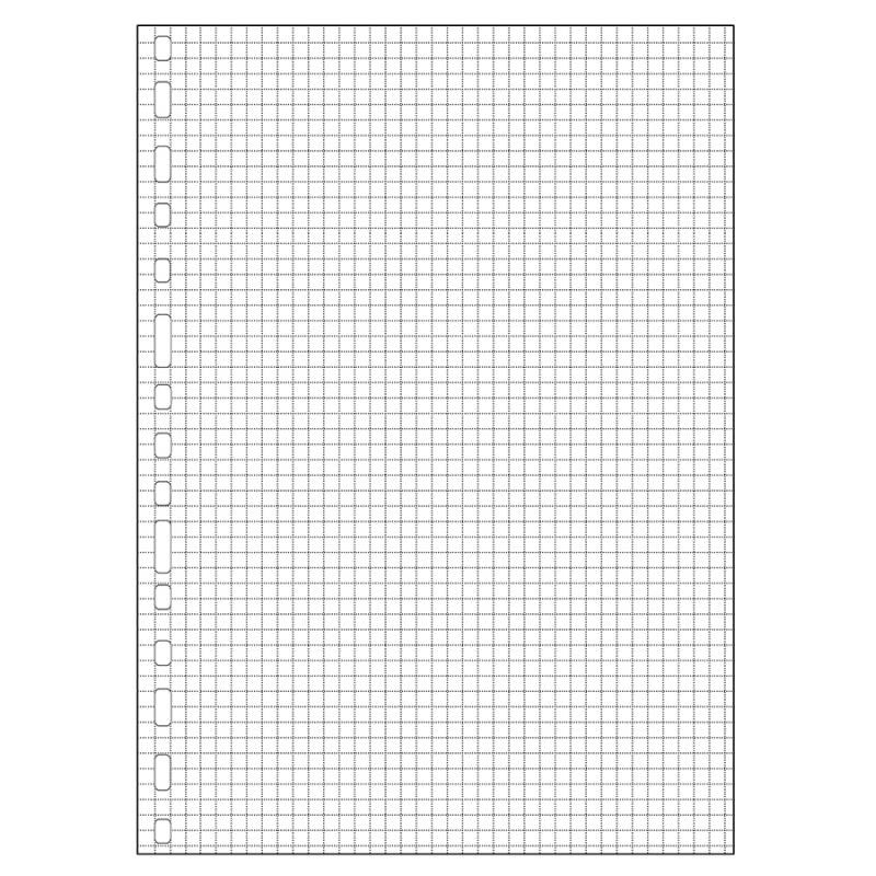50-FULLS RECANVI A4 3001 QUADR.4MM BLAN