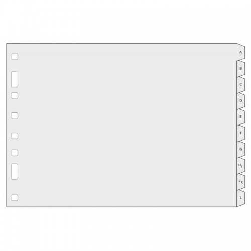 1-INDEX ALFABETIC PLASTIC / 20SEP.3003.8T.