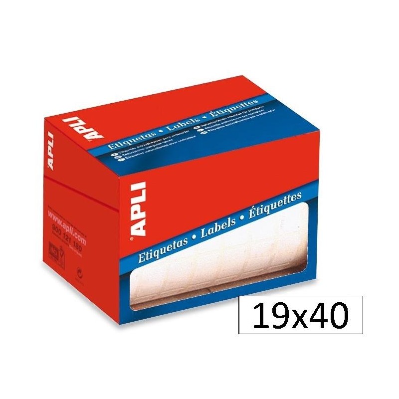 2000-ETIQUETES BLANQUES 19X40 1685