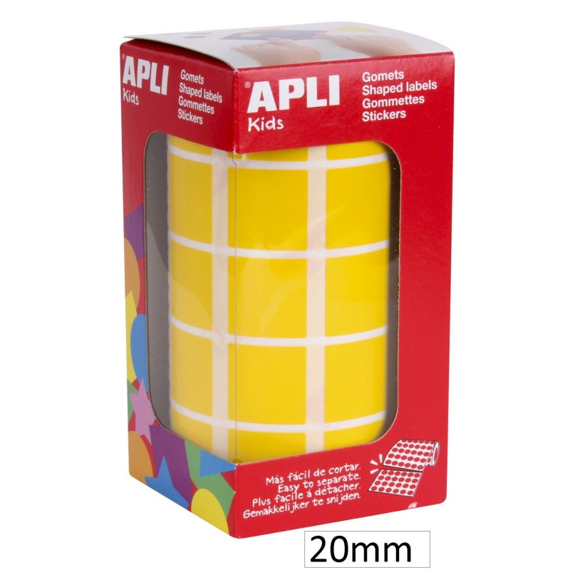 1770-GOMETS QUADRATS 20MM GROC