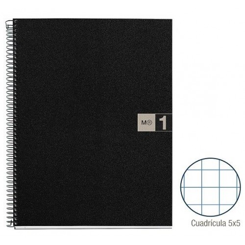 1-QUADERN NOTE BOOK 1 A4 80F PP CP5 GRIS