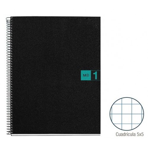 1-QUADERN NOTE BOOK 1 A4 80F PP CP5 TURQUESA