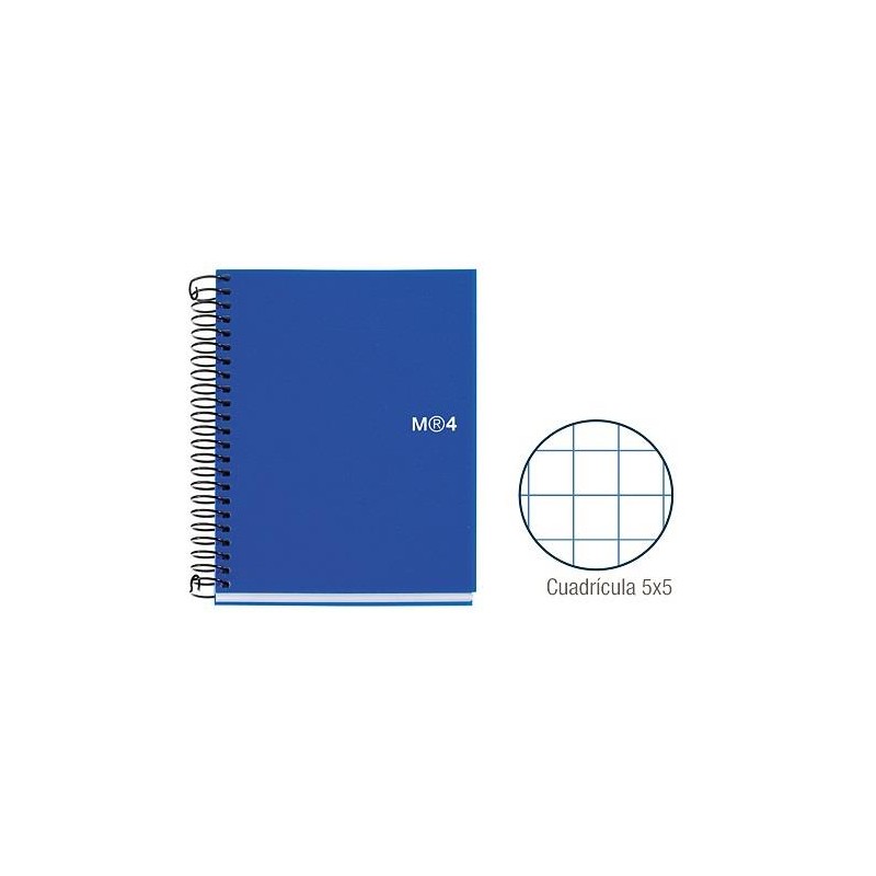 1-QUADERN N.BOOK-4 A6 POLIPROPILE BLAU