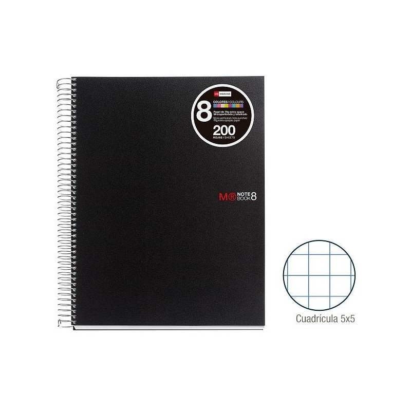 1-QUADERN NOTE BOOK8 A5 200F.PP CP5 NEGRE (3)