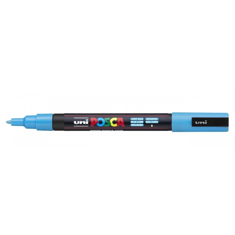 1-RETOLADOR UNI POSCA PC-3M BLAU CLAR (6)