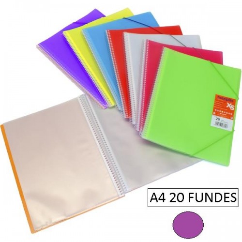1-CARPETA 20 FUNDES A4 MAXIPLAS XS LILA (12)