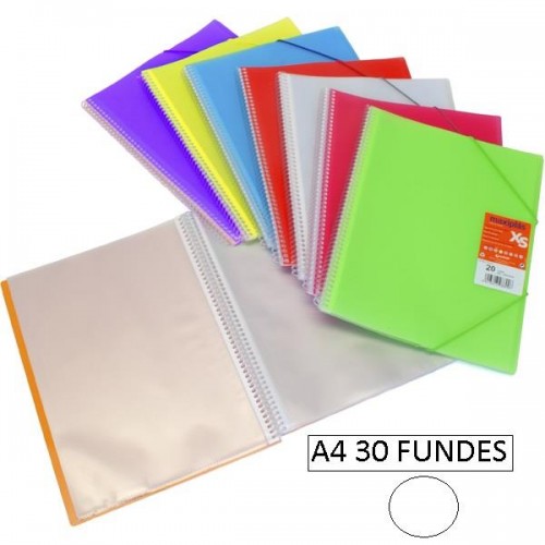 1-CARPETA 30 FUNDES A4 MAXIPLAS XS TRANSPAREN
