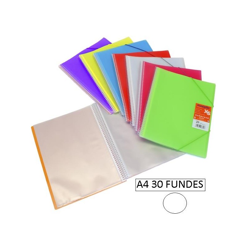 1-CARPETA 30 FUNDES A4 MAXIPLAS XS TRANSPAREN