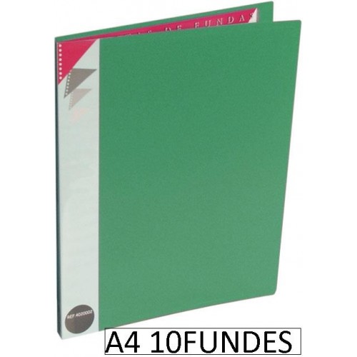 1-CARPETA 10 FUNDES PP A4 VERD D.KING