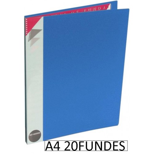 1-CARPETA 20 FUNDES PP A4 BLAU D.KING
