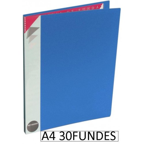 1-CARPETA 30 FUNDES PP A4 BLAU D.KING