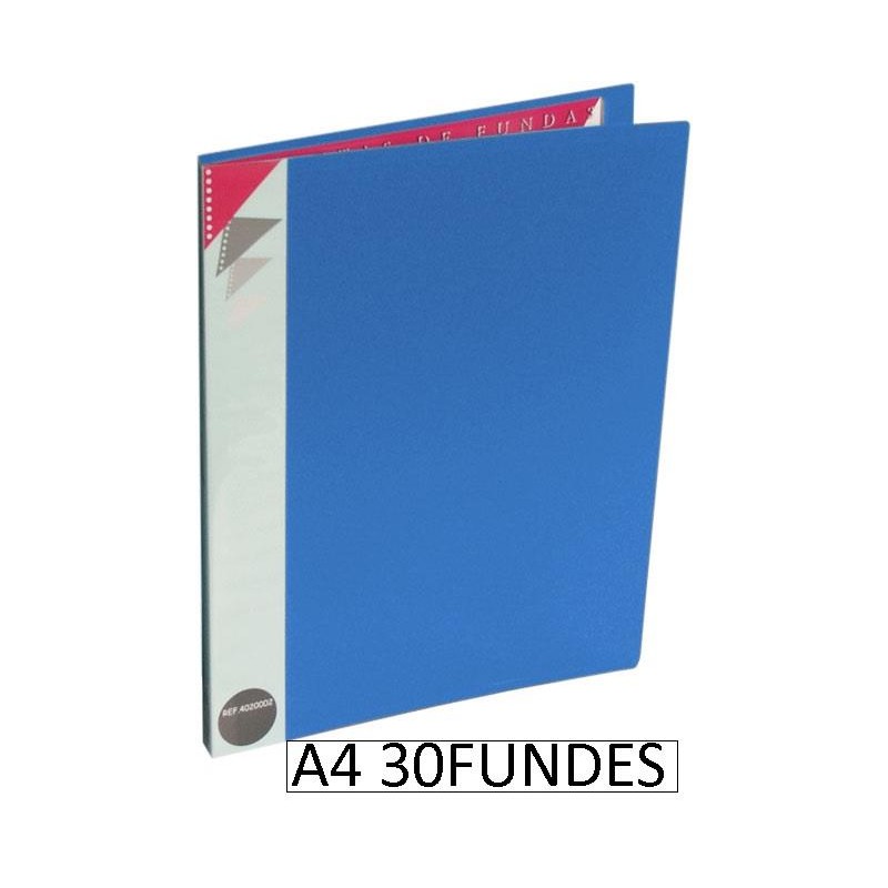 1-CARPETA 30 FUNDES PP A4 BLAU D.KING