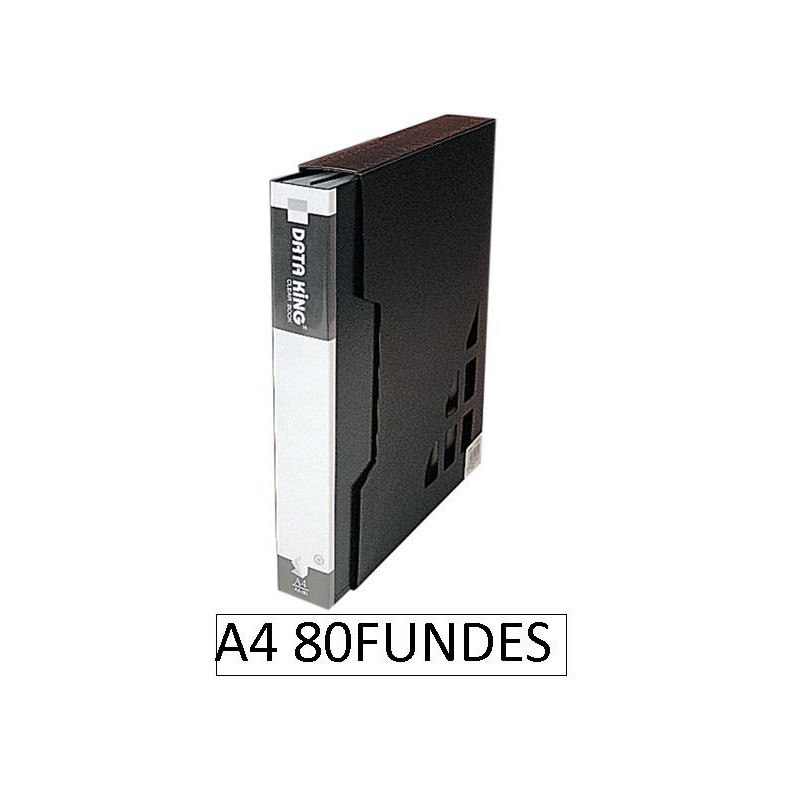 1-CARPETA 80 FUNDES A/CAIXA PP A4 NEGRA D.KIN