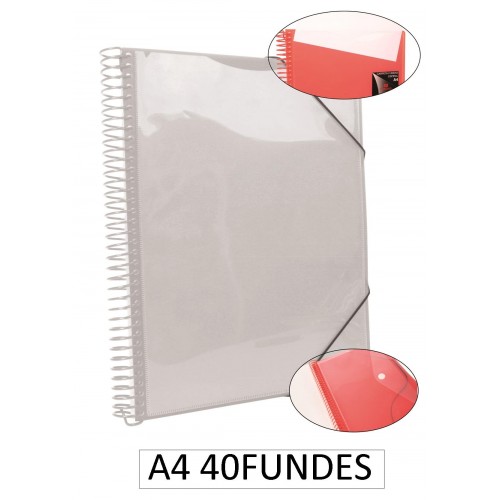 1-CARPETA ESPIRAL 40 FUNDES A4 TRANSP. (6)