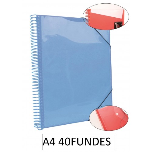 1-CARPETA ESPIRAL 40 FUNDES A4 BLAU (6)
