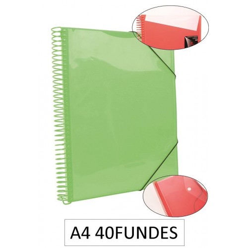 1-CARPETA ESPIRAL 40 FUNDES A4 VERD (6)
