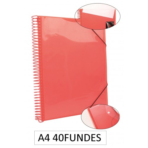 1-CARPETA ESPIRAL 40 FUNDES A4 TARONJA (6)