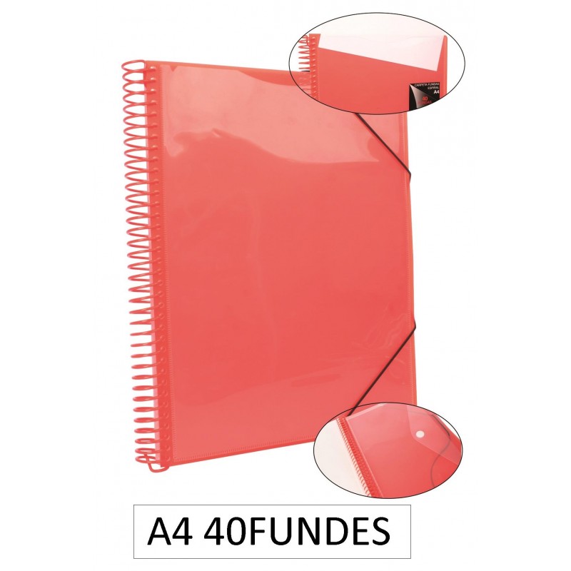 1-CARPETA ESPIRAL 40 FUNDES A4 TARONJA (6)