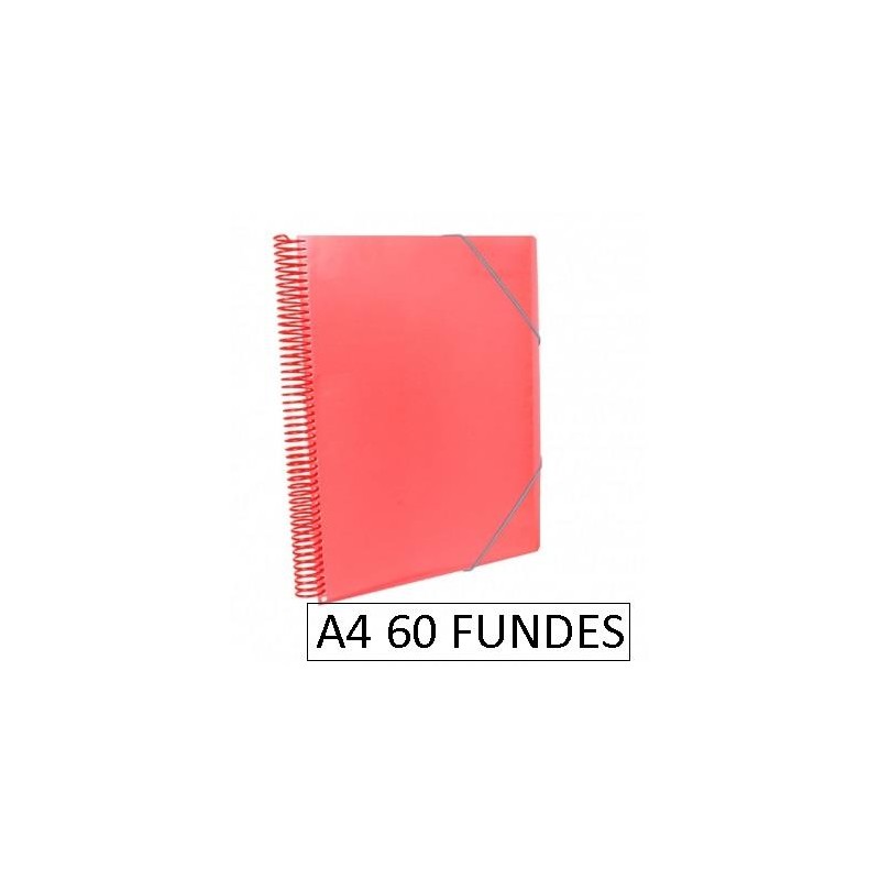 1-CARPETA ESPIRAL 60 FUNDES A4 VERMELL (6)