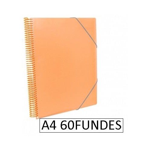 1-CARPETA ESPIRAL 60 FUNDES A4 TARONJA (6)