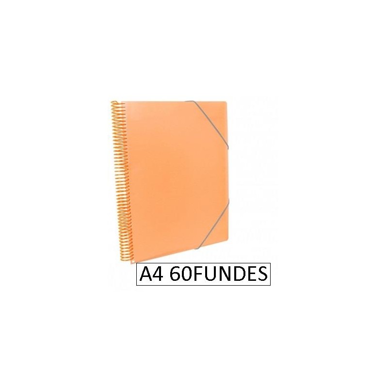 1-CARPETA ESPIRAL 60 FUNDES A4 TARONJA (6)