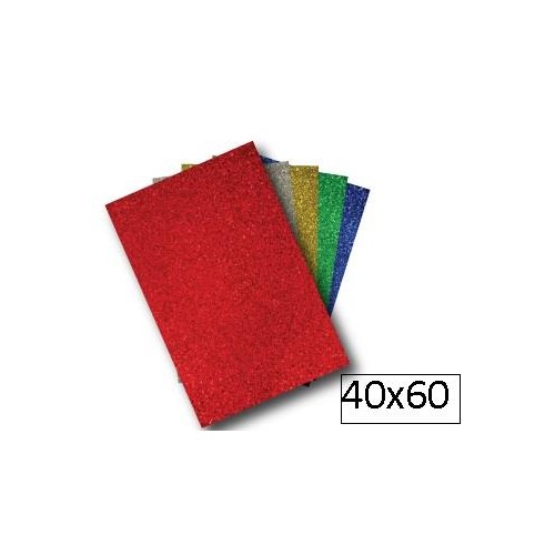 1-LAMINA GOMA EVA 40X60 BRILLANT VERMELL(10)