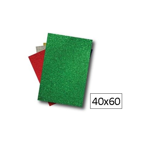 1-LAMINA GOMA EVA 40X60 BRILLANT VERD (10)