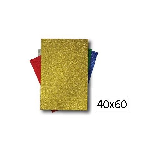 1-LAMINA GOMA EVA 40X60 BRILLANT OR (10)