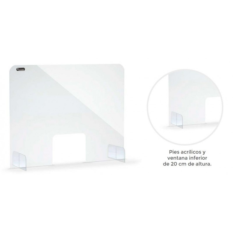 1-SEPARADOR ACRILIC SOBRETAULA 85X75X25