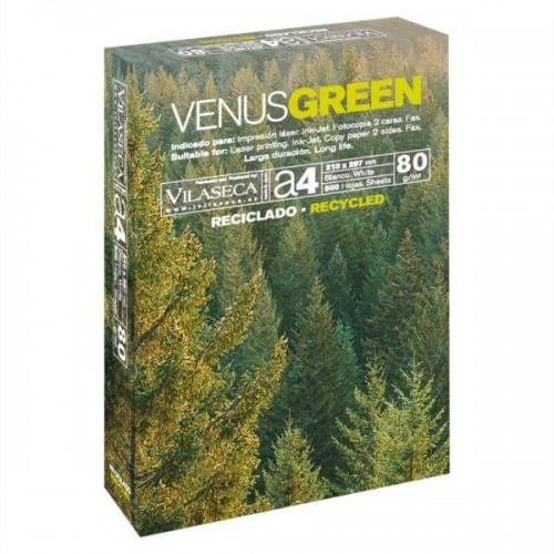 500-PAPER A4 RECICLAT ISO70 80GR.STEINBEIS N1