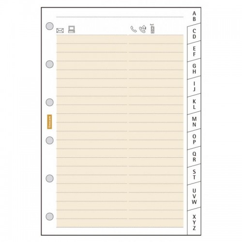 1-INDEX ALFABETIC CREMA PLANA PL4 P475