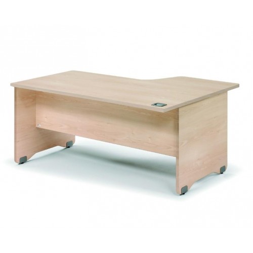 1-TAULA WORK 2053 ALUMINI/FAIG 160CMS.L-ESQ.