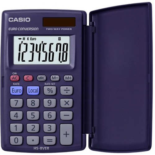 1-CALCULADORA CASIO HS-8VERA BLISTER