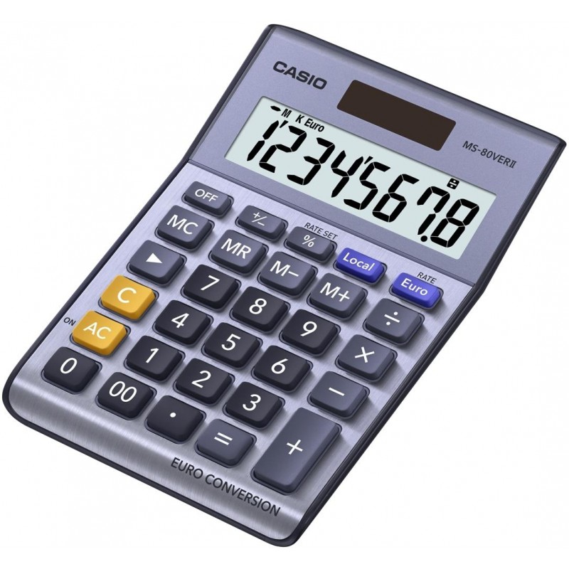 1-CALCULADORA CASIO MS-8E PLASTIC